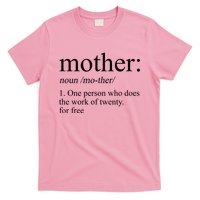 Mother Definition One Person Who Does The Work Of Twenty For Free T-Shirt
