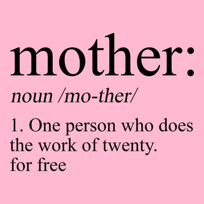Mother Definition One Person Who Does The Work Of Twenty For Free Poster