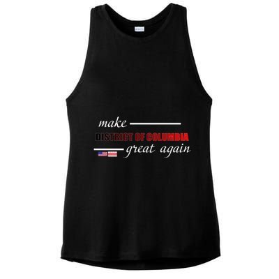 Make District Of Columbia Great Again Ladies PosiCharge Tri-Blend Wicking Tank