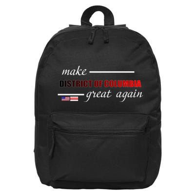 Make District Of Columbia Great Again 16 in Basic Backpack