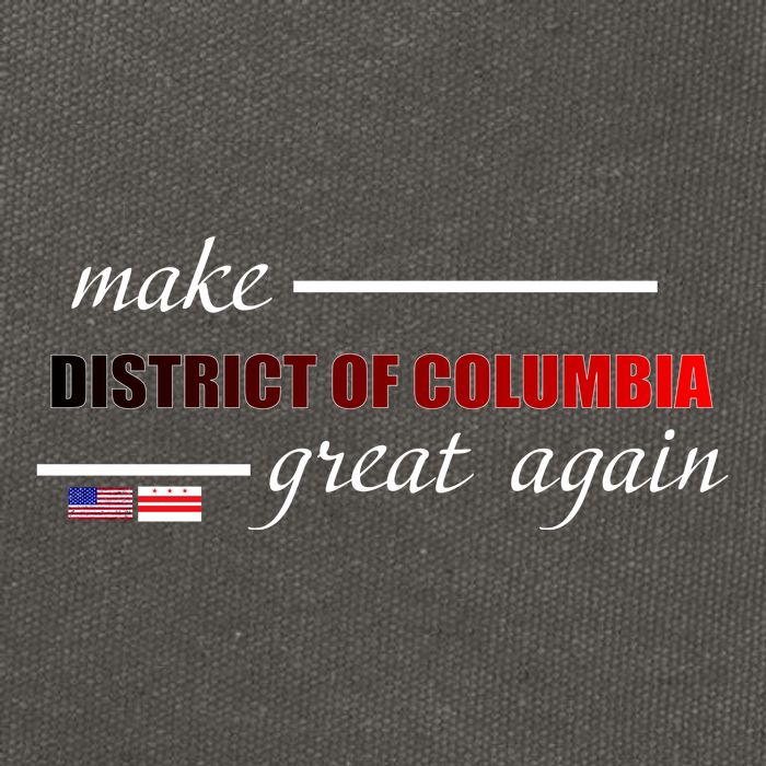 Make District Of Columbia Great Again Cotton Canvas Backpack