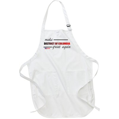 Make District Of Columbia Great Again Full-Length Apron With Pockets