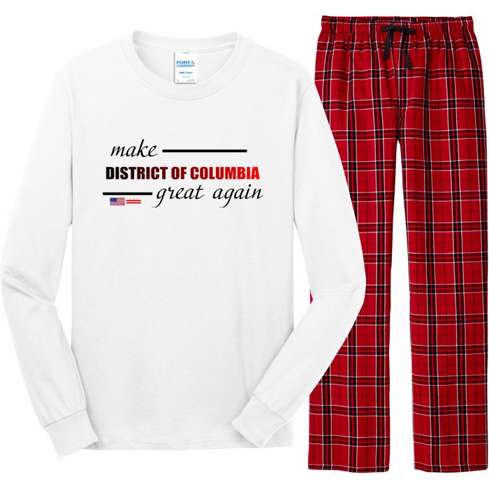 Make District Of Columbia Great Again Long Sleeve Pajama Set