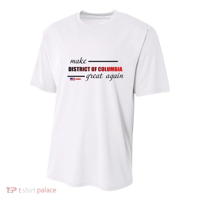 Make District Of Columbia Great Again Youth Performance Sprint T-Shirt