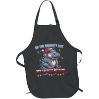 Moo Deng On The List Of Naughty And I Regret Nothing Xmas Apron