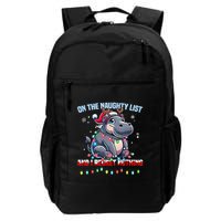 Moo Deng On The List Of Naughty And I Regret Nothing Xmas Backpack