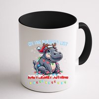 Moo Deng On The List Of Naughty And I Regret Nothing Xmas Mug