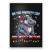 Moo Deng On The List Of Naughty And I Regret Nothing Xmas Poster