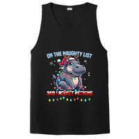 Moo Deng On The List Of Naughty And I Regret Nothing Xmas PosiCharge Competitor Tank