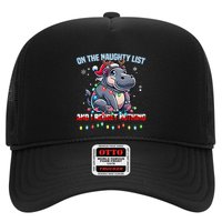 Moo Deng On The List Of Naughty And I Regret Nothing Xmas Trucker Hat