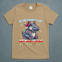 Moo Deng On The List Of Naughty And I Regret Nothing Xmas T-Shirt