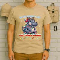 Moo Deng On The List Of Naughty And I Regret Nothing Xmas T-Shirt