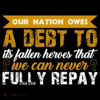 Memorial Day Our Nation Owes A Debt To It's Fallen Heroes That We Can Never Gift Stripe Pom Pom Beanie