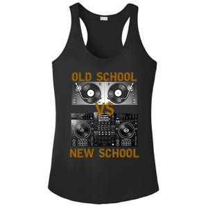 Music Djs Old School Vs New School Turntable Dj Equipt Cute Gift Ladies PosiCharge Competitor Racerback Tank