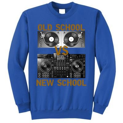 Music Djs Old School Vs New School Turntable Dj Equipt Cute Gift Sweatshirt