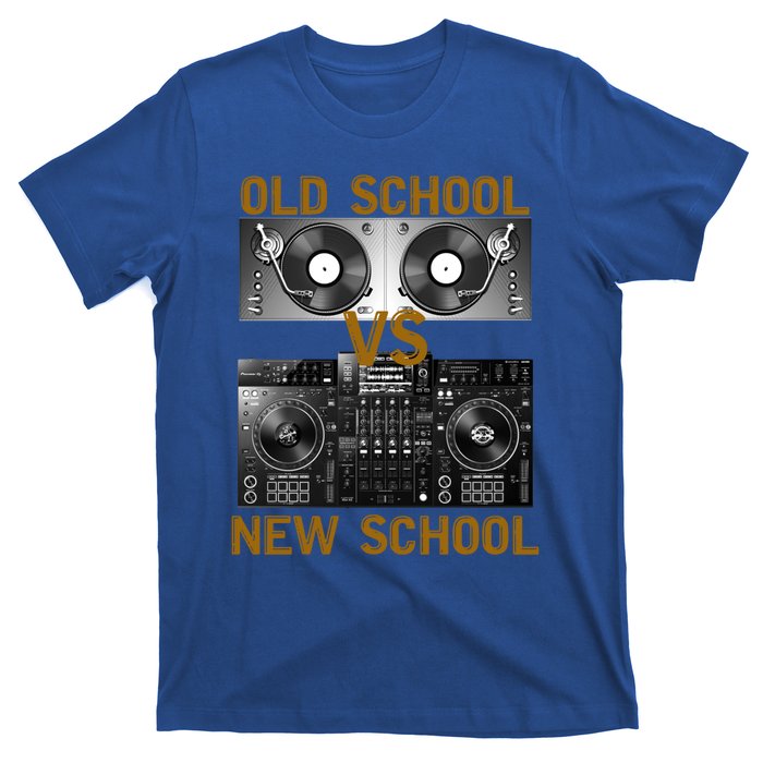 Music Djs Old School Vs New School Turntable Dj Equipt Cute Gift T-Shirt