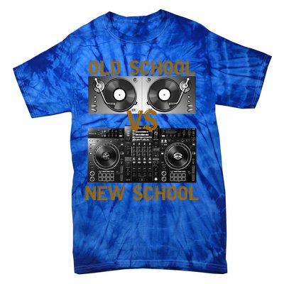 Music Djs Old School Vs New School Turntable Dj Equipt Cute Gift Tie-Dye T-Shirt