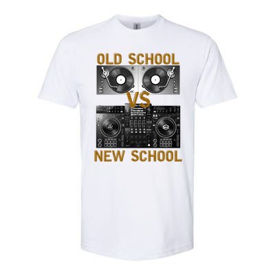 Music Djs Old School Vs New School Turntable Dj Equipt Cute Gift Softstyle CVC T-Shirt