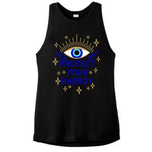 Mal De Ojo Evil Eye Protect Your Energy Ladies PosiCharge Tri-Blend Wicking Tank