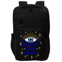 Mal De Ojo Evil Eye Protect Your Energy Impact Tech Backpack