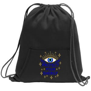 Mal De Ojo Evil Eye Protect Your Energy Sweatshirt Cinch Pack Bag