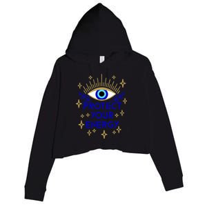 Mal De Ojo Evil Eye Protect Your Energy Crop Fleece Hoodie