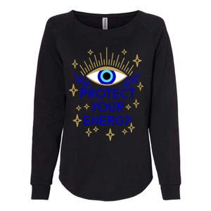 Mal De Ojo Evil Eye Protect Your Energy Womens California Wash Sweatshirt