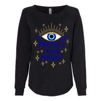 Mal De Ojo Evil Eye Protect Your Energy Womens California Wash Sweatshirt