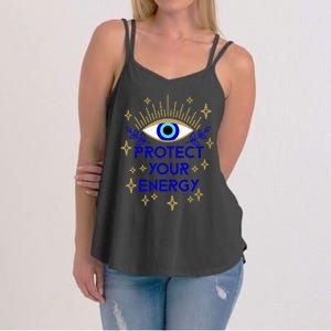 Mal De Ojo Evil Eye Protect Your Energy Women's Strappy Tank