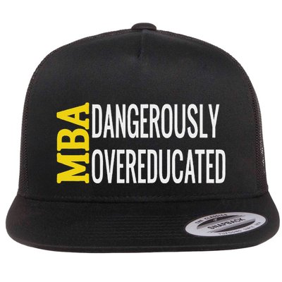 Mba Dangerously Overeducated Student Graduation Gift Flatbill Hat