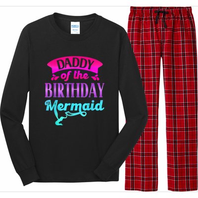 Men Daddy Of The Birthday Mermaid Ocean Party For Men Long Sleeve Pajama Set