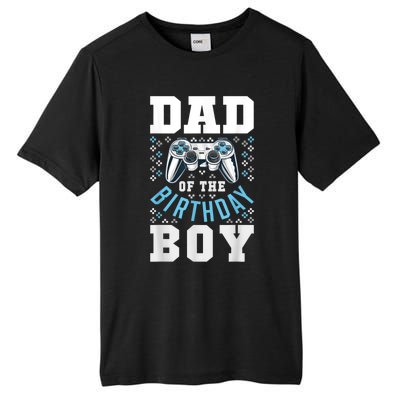 Men Dad Of The Birthday Boy Matching Video Gamer Birthday Party Tall Fusion ChromaSoft Performance T-Shirt