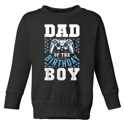 Men Dad Of The Birthday Boy Matching Video Gamer Birthday Party Toddler Sweatshirt