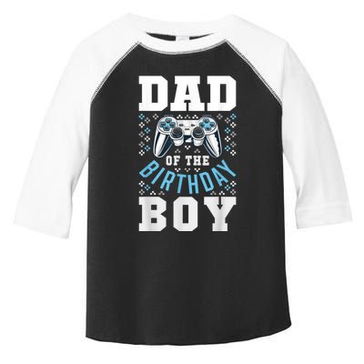 Men Dad Of The Birthday Boy Matching Video Gamer Birthday Party Toddler Fine Jersey T-Shirt