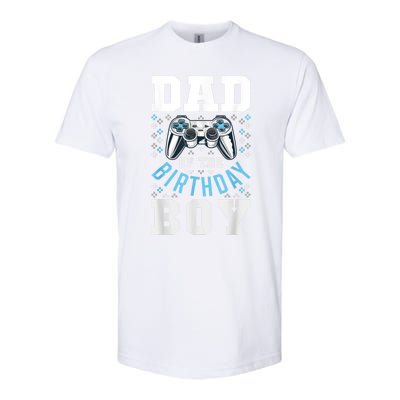 Men Dad Of The Birthday Boy Matching Video Gamer Birthday Party Softstyle CVC T-Shirt