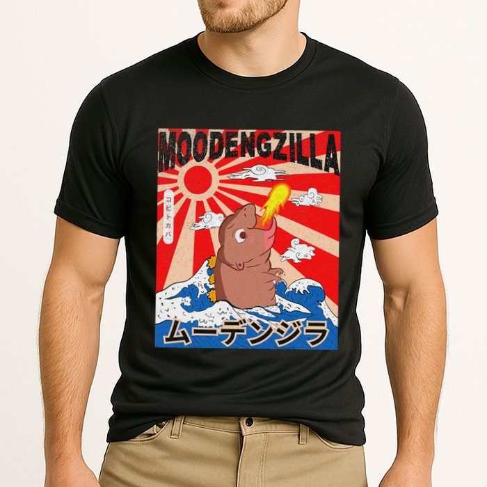 Moo Deng Pygmy Hippopotamus Funny Moodengzilla Performance Shirt