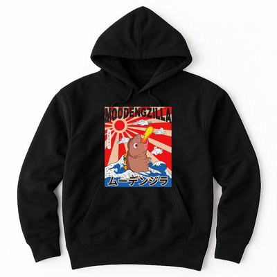 Moo Deng Pygmy Hippopotamus Funny Moodengzilla Hoodie