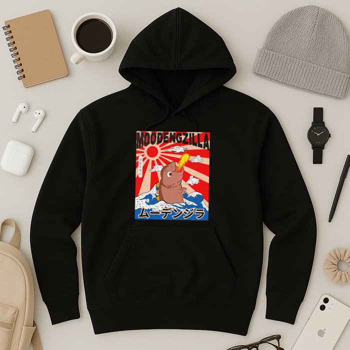Moo Deng Pygmy Hippopotamus Funny Moodengzilla Hoodie