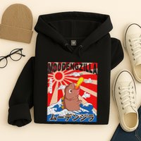 Moo Deng Pygmy Hippopotamus Funny Moodengzilla Hoodie