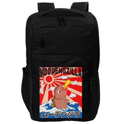 Moo Deng Pygmy Hippopotamus Funny Moodengzilla Impact Tech Backpack