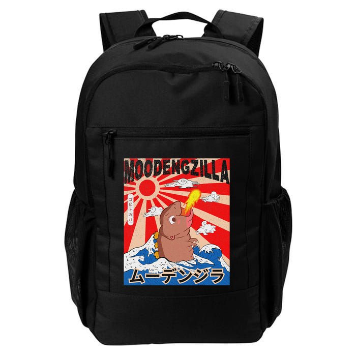 Moo Deng Pygmy Hippopotamus Funny Moodengzilla Backpack