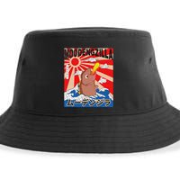 Moo Deng Pygmy Hippopotamus Funny Moodengzilla Sustainable Bucket Hat