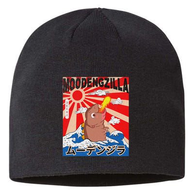 Moo Deng Pygmy Hippopotamus Funny Moodengzilla Sustainable Beanie