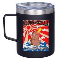 Moo Deng Pygmy Hippopotamus Funny Moodengzilla 12oz Stainless Steel Coffee Mug