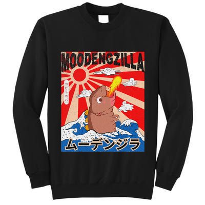 Moo Deng Pygmy Hippopotamus Funny Moodengzilla Tall Sweatshirt