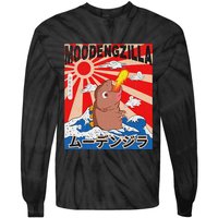 Moo Deng Pygmy Hippopotamus Funny Moodengzilla Tie-Dye Long Sleeve Shirt