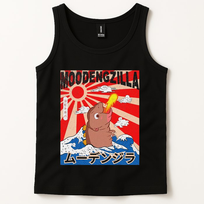 Moo Deng Pygmy Hippopotamus Funny Moodengzilla Tank Top