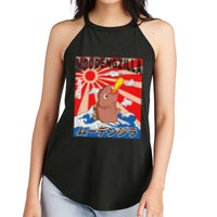 Moo Deng Pygmy Hippopotamus Funny Moodengzilla Women's Perfect Tri Rocker Tank