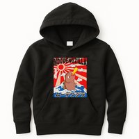 Moo Deng Pygmy Hippopotamus Funny Moodengzilla Kids Hoodie