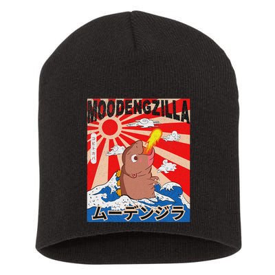 Moo Deng Pygmy Hippopotamus Funny Moodengzilla Short Acrylic Beanie